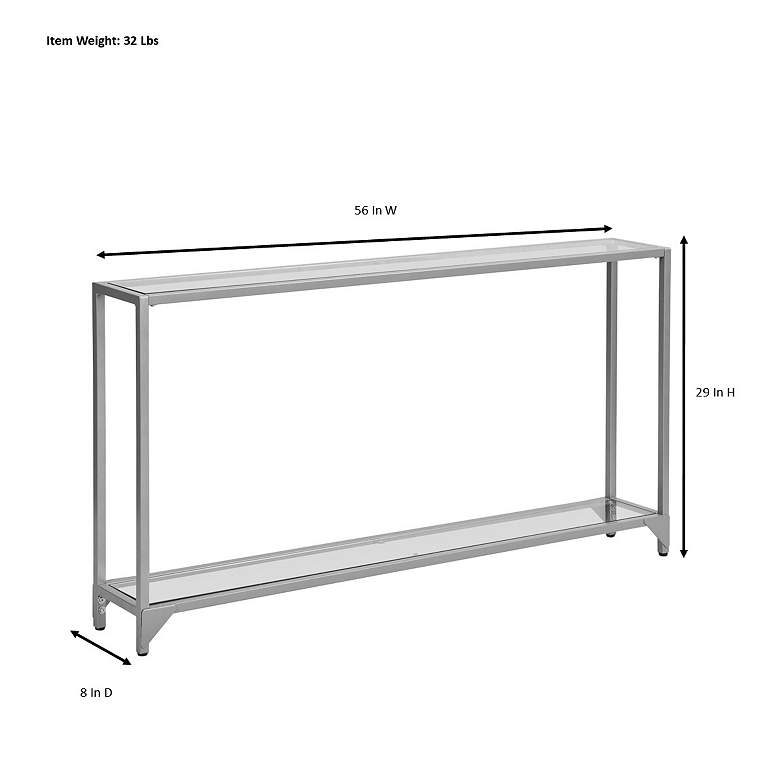 Image 6 Graydon Slim Gold Console Table more views