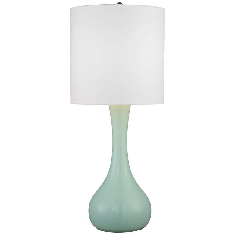 Image 1 Grayed Jade 27 3/4 inch High Droplet Table Lamp