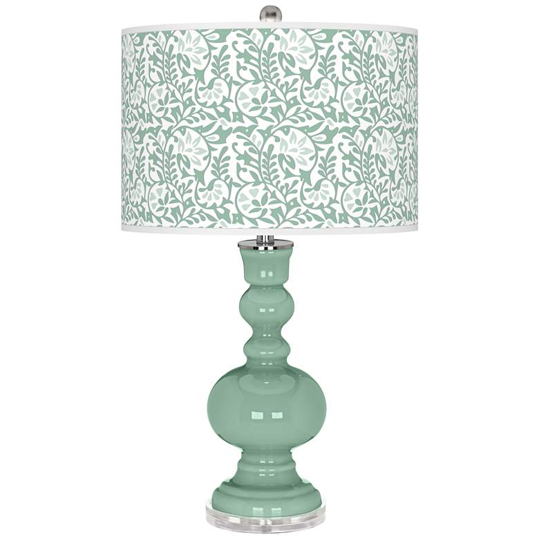 Image 1 Grayed Jade Gardenia Apothecary Table Lamp
