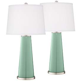 Image2 of Grayed Jade Leo Table Lamp Set of 2 with Dimmers