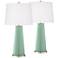 Grayed Jade Leo Table Lamp Set of 2 with Dimmers