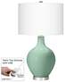 Grayed Jade Ovo Table Lamp With Dimmer