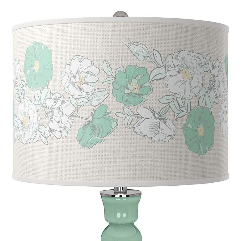 Image 2 Grayed Jade Rose Bouquet Apothecary Table Lamp more views