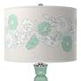 Grayed Jade Rose Bouquet Apothecary Table Lamp