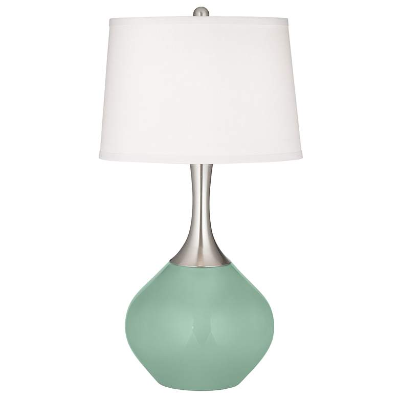 Image 2 Grayed Jade Spencer Table Lamp with Dimmer
