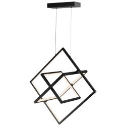 Graymar 28" Wide Black Pendant