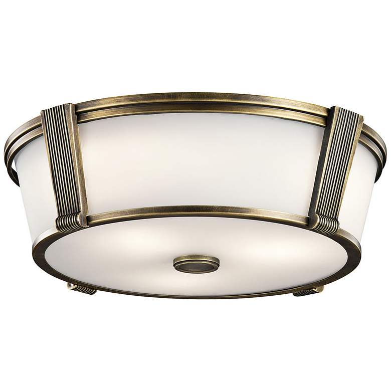 Image 1 Grayson 17 inch Wide Natural Brass Ceiling Light