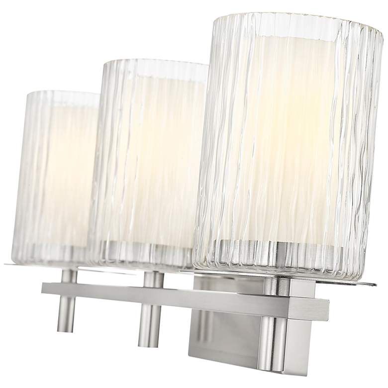 Image 7 Grayson 23" Wide Brushed Nickel 3-Light Vanity Bath Light more views