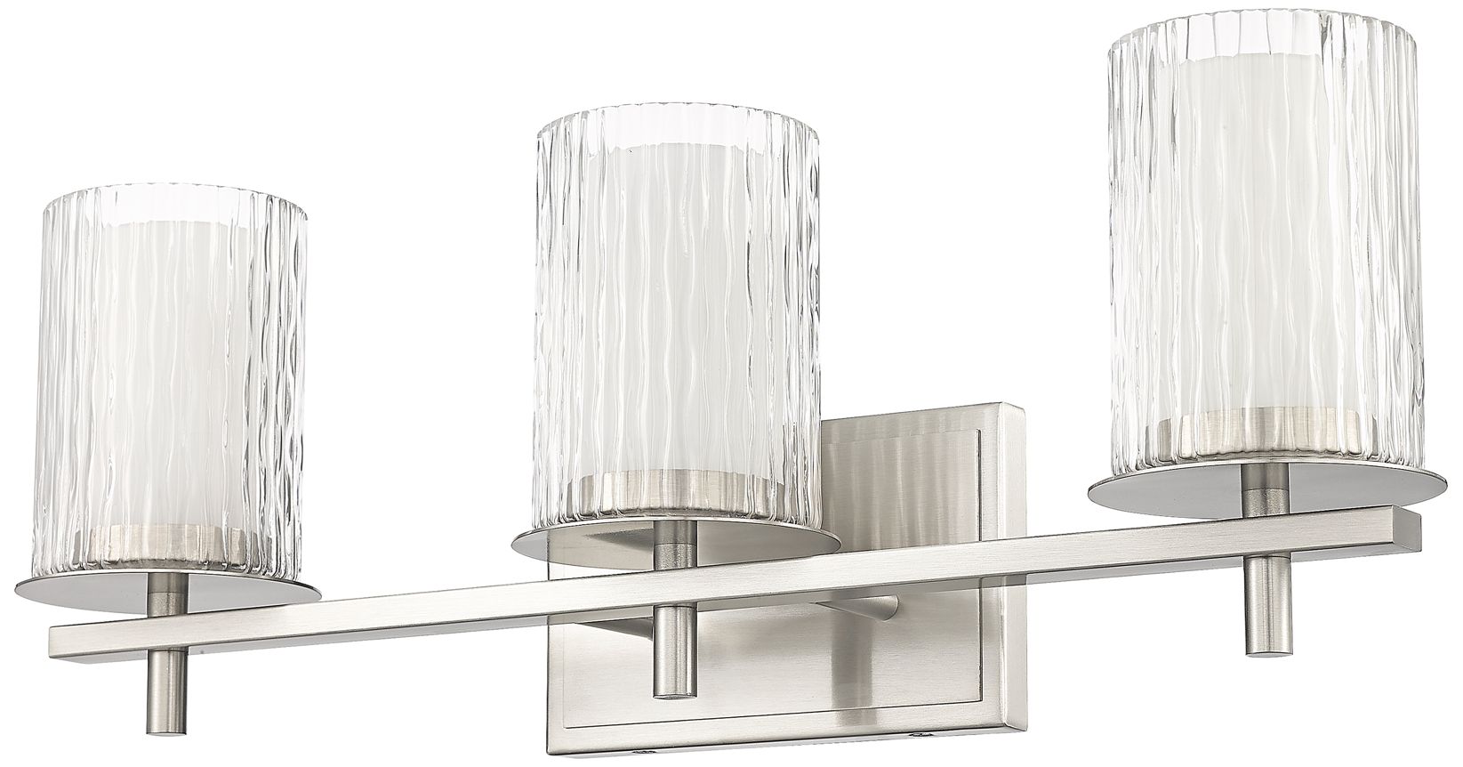 Grayson 23" Wide Brushed Nickel 3-Light Vanity Bath Light