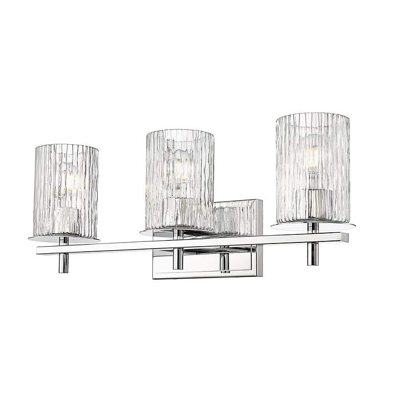 Image 5 Grayson 23" Wide Chrome 3-Light Bath Light more views