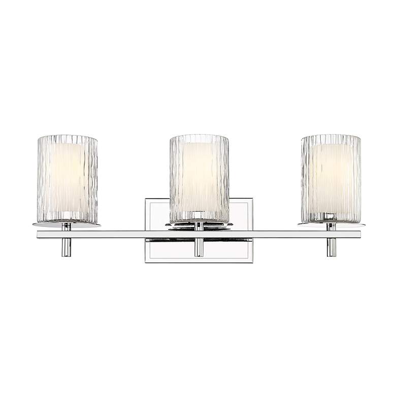 Image 6 Grayson 23" Wide Chrome 3-Light Bath Light more views
