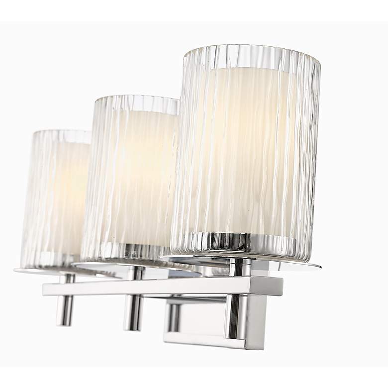 Image 7 Grayson 23" Wide Chrome 3-Light Bath Light more views
