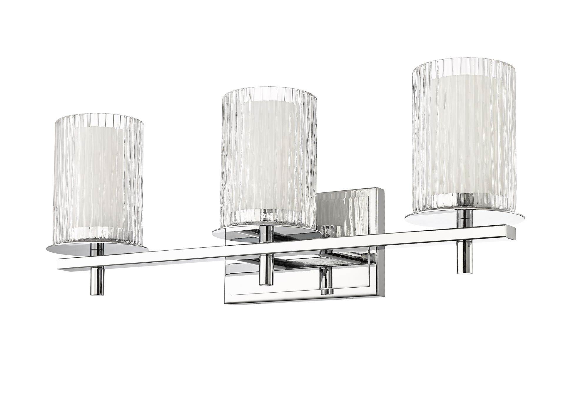 Grayson 23" Wide Chrome 3-Light Bath Light