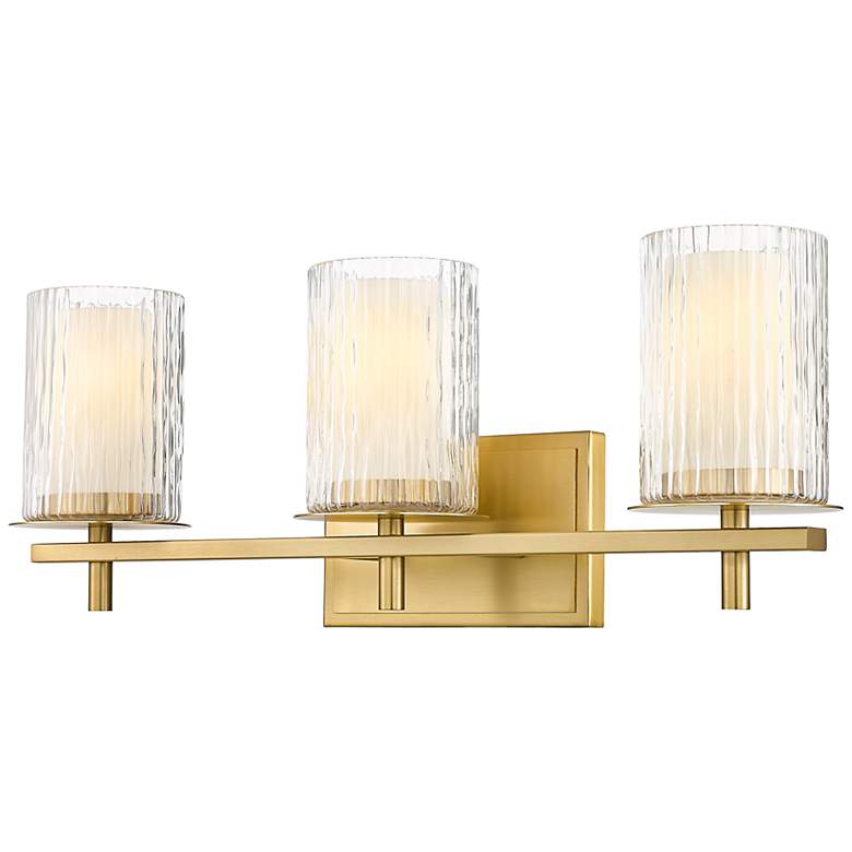 Image 2 Grayson 23" Wide Modern Gold 3-Light Bath Light