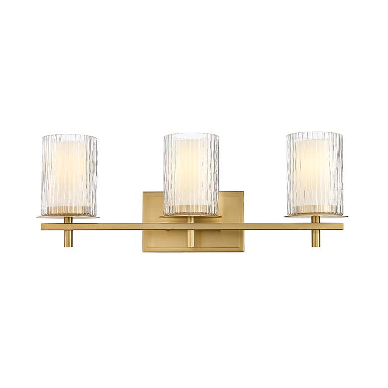 Image 6 Grayson 23" Wide Modern Gold 3-Light Bath Light more views
