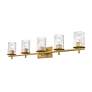 Thumbnail4 of Grayson 40" Wide Modern Gold 5-Light Vanity Bath Light more views