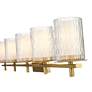 6_Grayson 40" Wide Modern Gold 5-Light Vanity Bath Light more views