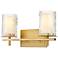 Grayson 8 1/2" High Modern Gold 2-Light Wall Sconce