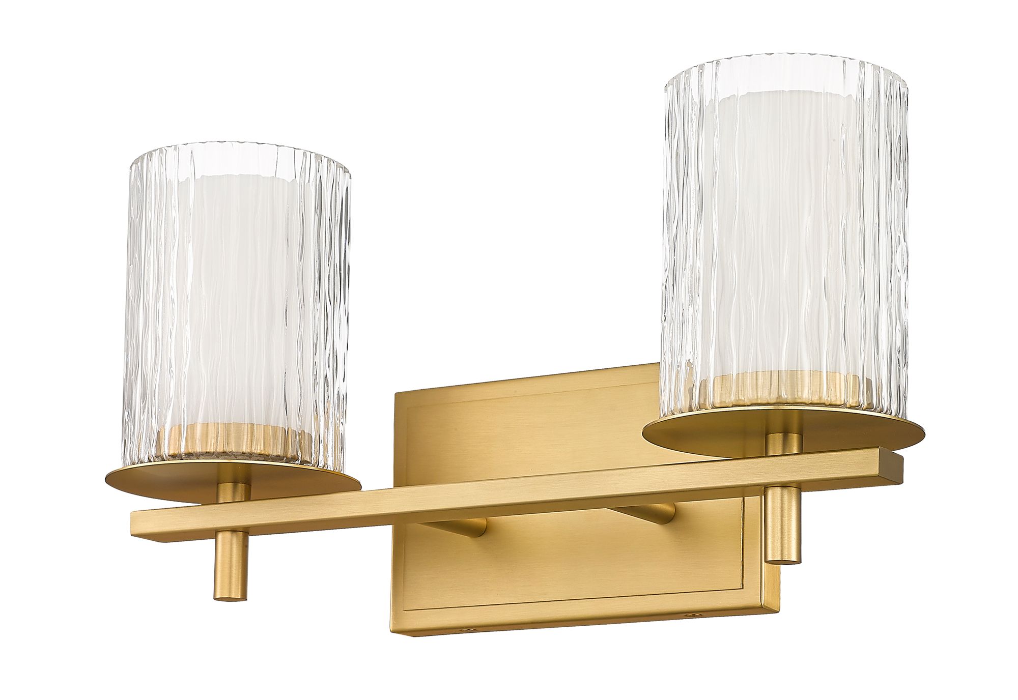 Grayson 8 1/2" High Modern Gold 2-Light Wall Sconce in scene