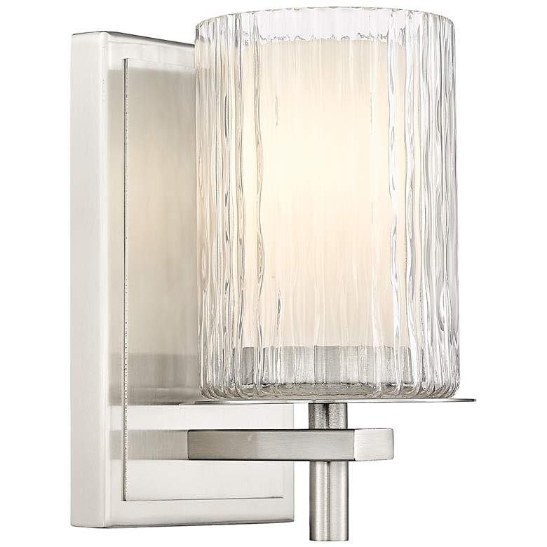 Image 1 Grayson by Z-Lite Brushed Nickel 1 Light Wall Sconce