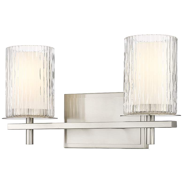 Image 2 Grayson by Z-Lite Brushed Nickel 2 Light Vanity