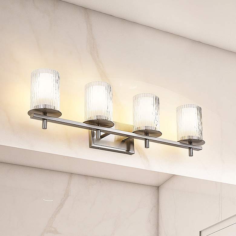 Image 1 Grayson by Z-Lite Brushed Nickel 4 Light Vanity