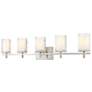 2_Grayson by Z-Lite Brushed Nickel 5 Light Vanity