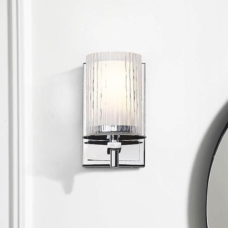 Image 1 Grayson by Z-Lite Chrome 1 Light Wall Sconce