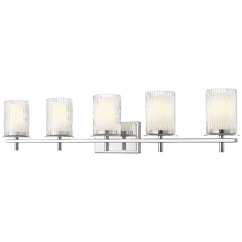Image 2 Grayson by Z-Lite Chrome 5 Light Vanity