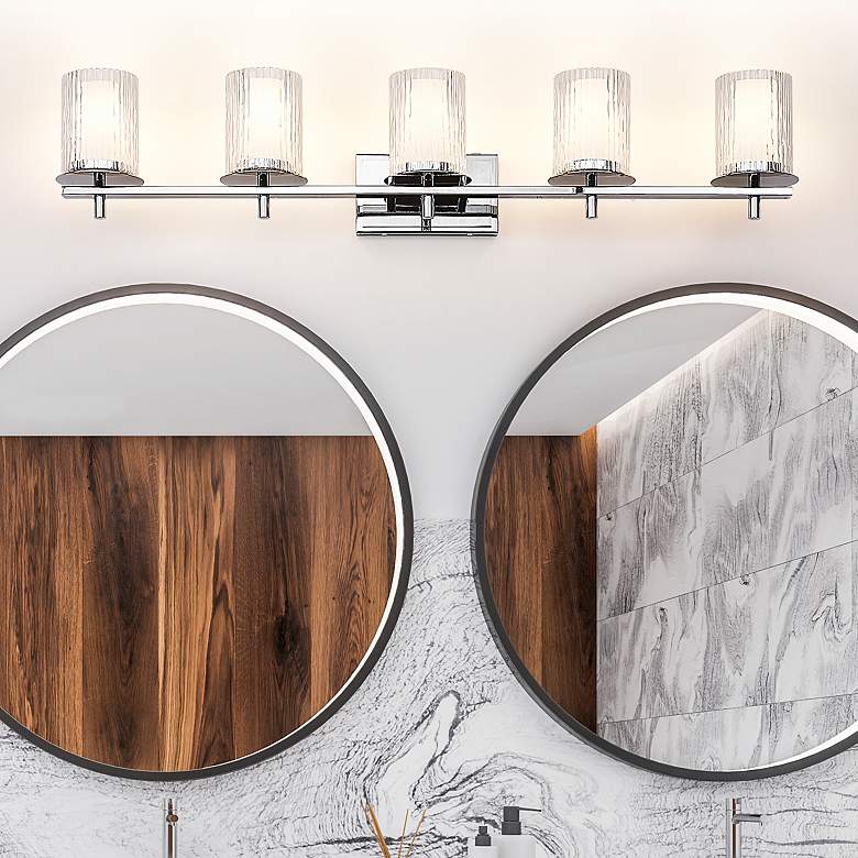 Image 1 Grayson by Z-Lite Chrome 5 Light Vanity