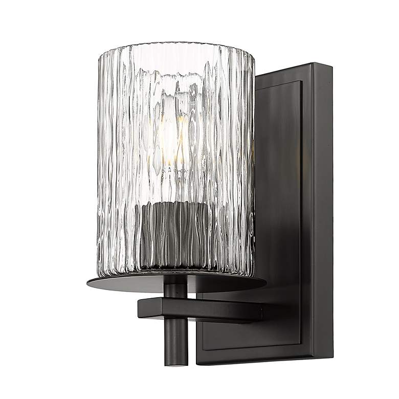 Image 4 Grayson by Z-Lite Matte Black 1 Light Wall Sconce more views