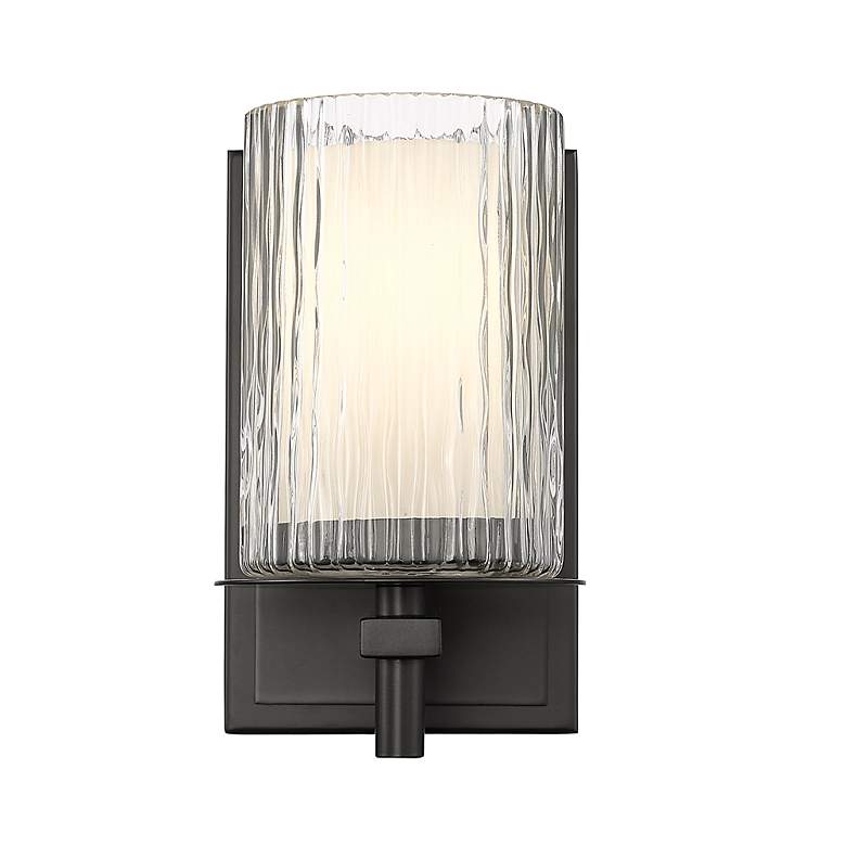 Image 5 Grayson by Z-Lite Matte Black 1 Light Wall Sconce more views