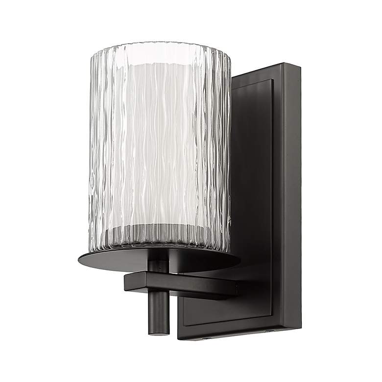 Image 7 Grayson by Z-Lite Matte Black 1 Light Wall Sconce more views