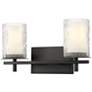 2_Grayson by Z-Lite Matte Black 2 Light Vanity