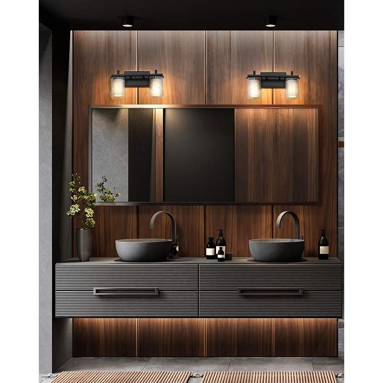 Image 3 Grayson by Z-Lite Matte Black 2 Light Vanity more views
