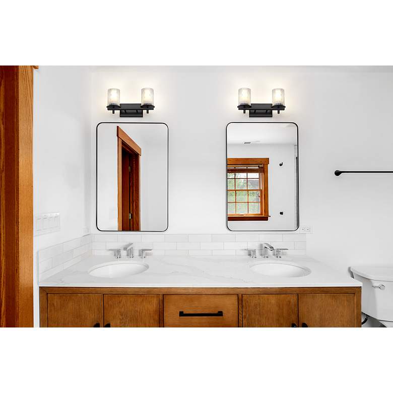 Image 4 Grayson by Z-Lite Matte Black 2 Light Vanity more views