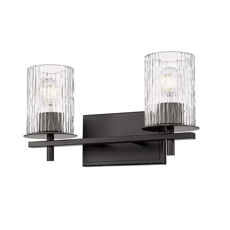 Image 5 Grayson by Z-Lite Matte Black 2 Light Vanity more views