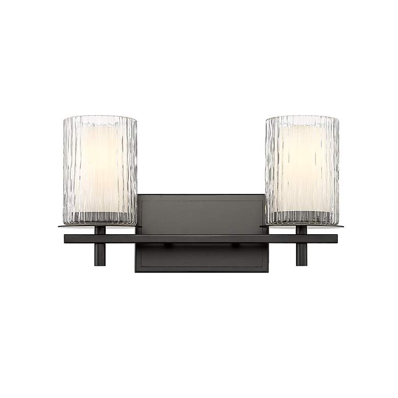 Image 6 Grayson by Z-Lite Matte Black 2 Light Vanity more views