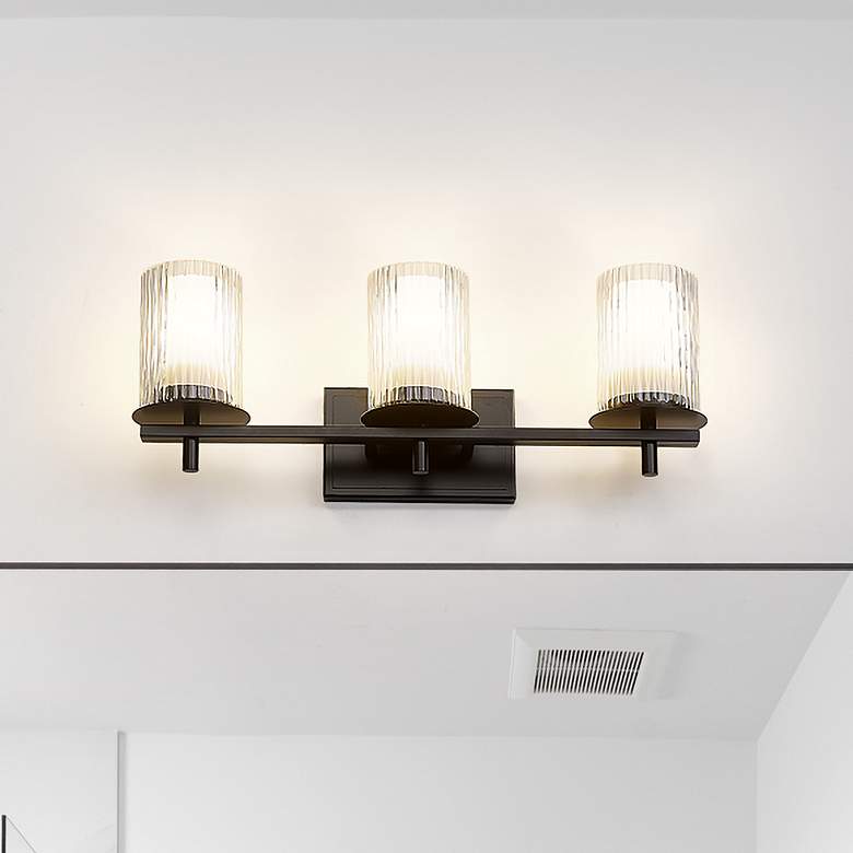 Image 1 Grayson by Z-Lite Matte Black 3 Light Vanity