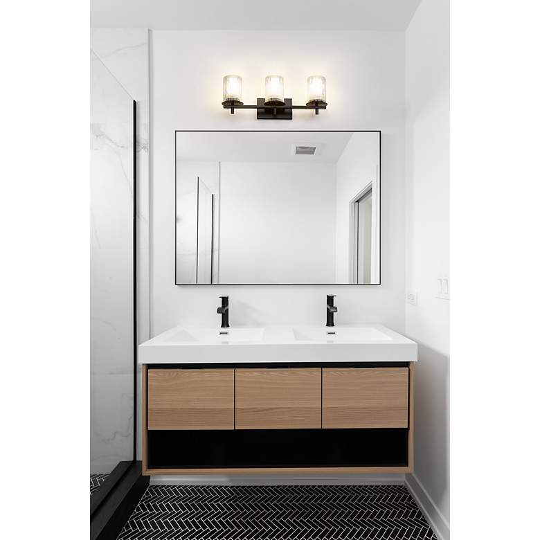 Image 4 Grayson by Z-Lite Matte Black 3 Light Vanity more views