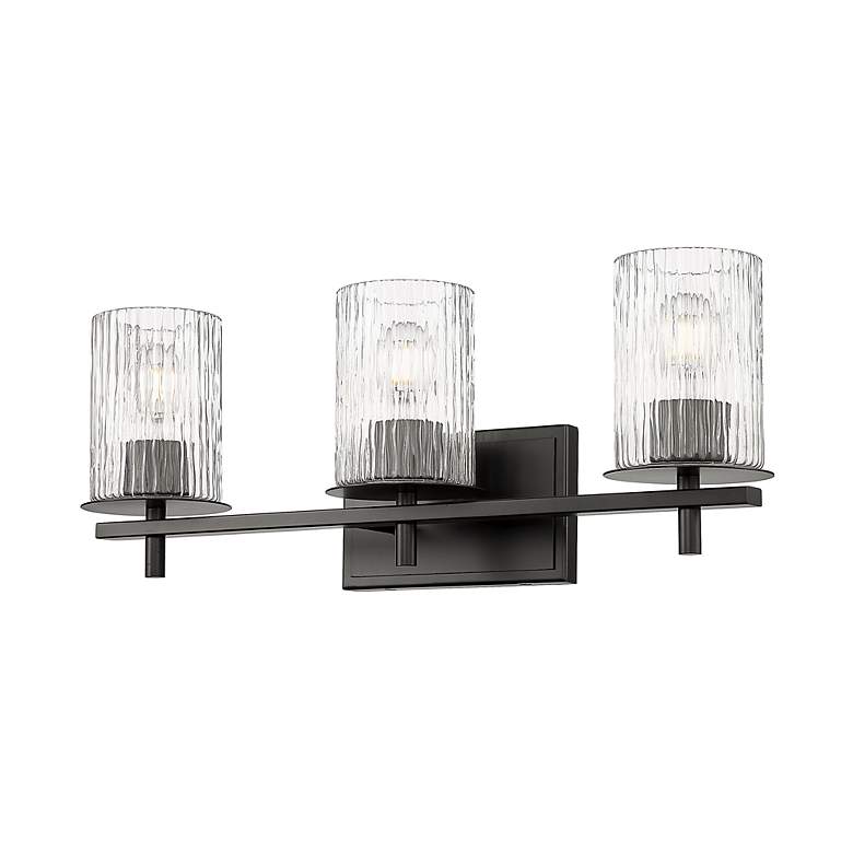 Image 5 Grayson by Z-Lite Matte Black 3 Light Vanity more views