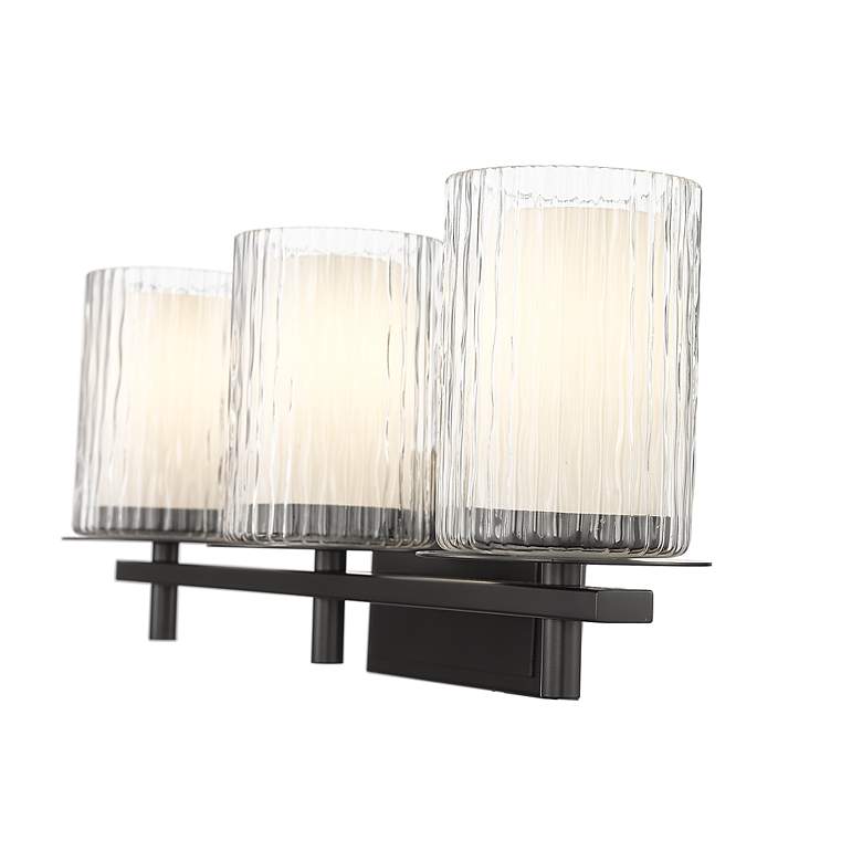 Image 7 Grayson by Z-Lite Matte Black 3 Light Vanity more views