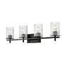 5_Grayson by Z-Lite Matte Black 4 Light Vanity more views