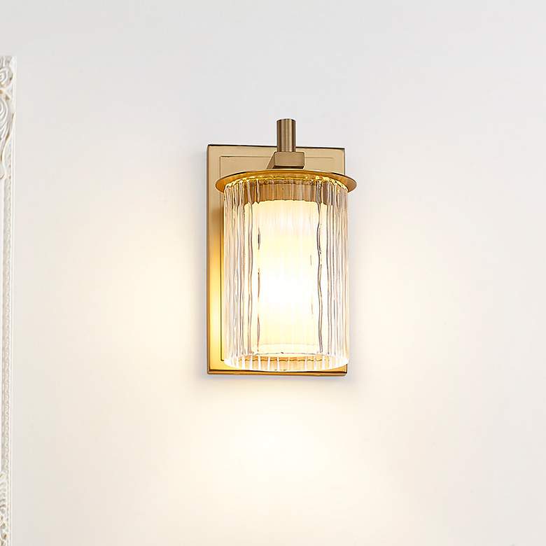 Image 1 Grayson by Z-Lite Modern Gold 1 Light Wall Sconce