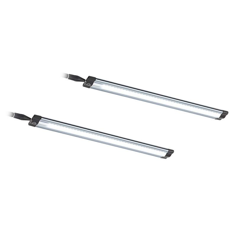 Image 1 Grayson Slim 12 inch Wide LED Under Cabinet Light Set of 2