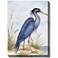 Great Blue Heron 40" High Outdoor Canvas Wall Art