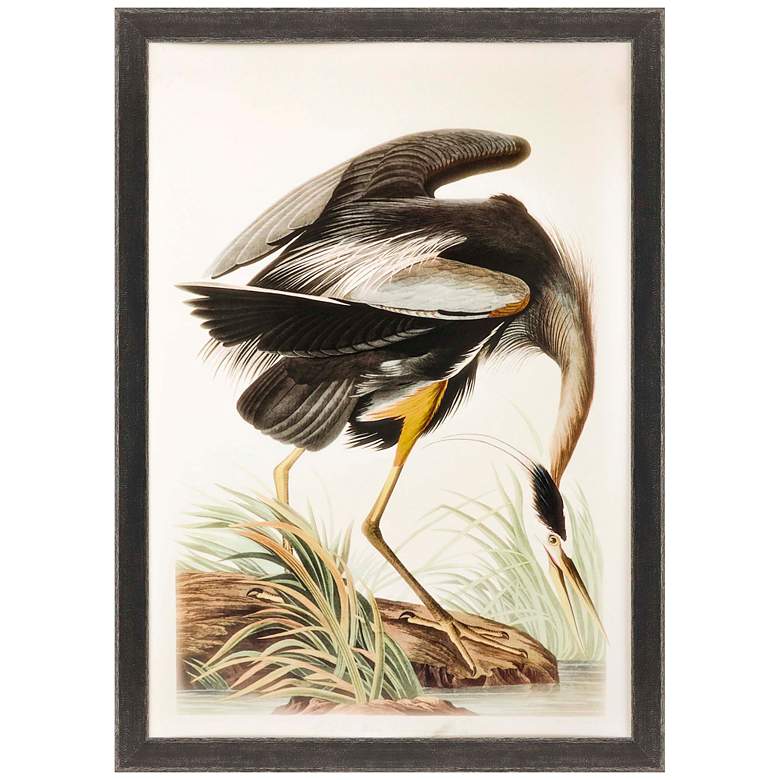 Image 3 Great Blue Heron 55 inch High Framed Giclee Wall Art