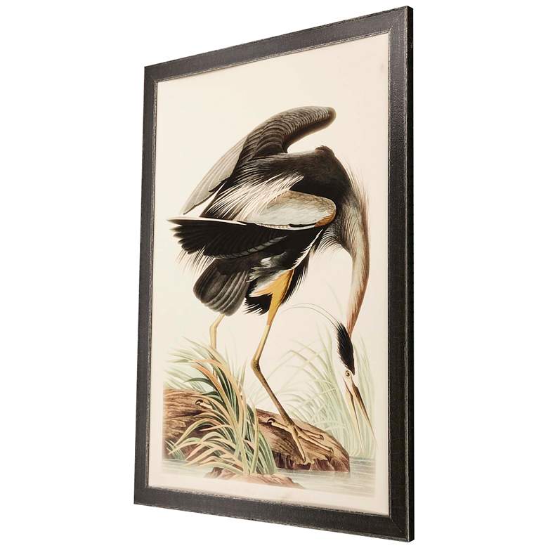 Image 6 Great Blue Heron 55" High Framed Giclee Wall Art more views