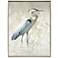Great Blue Heron I 50" Wide Framed Giclee Canvas Wall Art