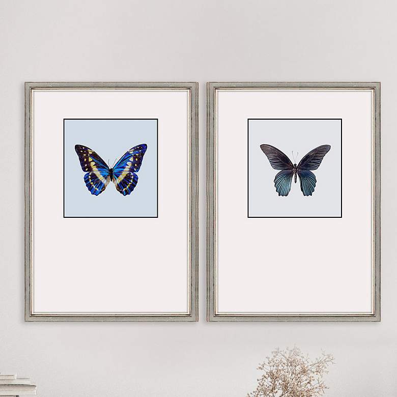 Image 2 Great Butterfly II 25 inch Wide 2-Piece Framed Wall Art Set